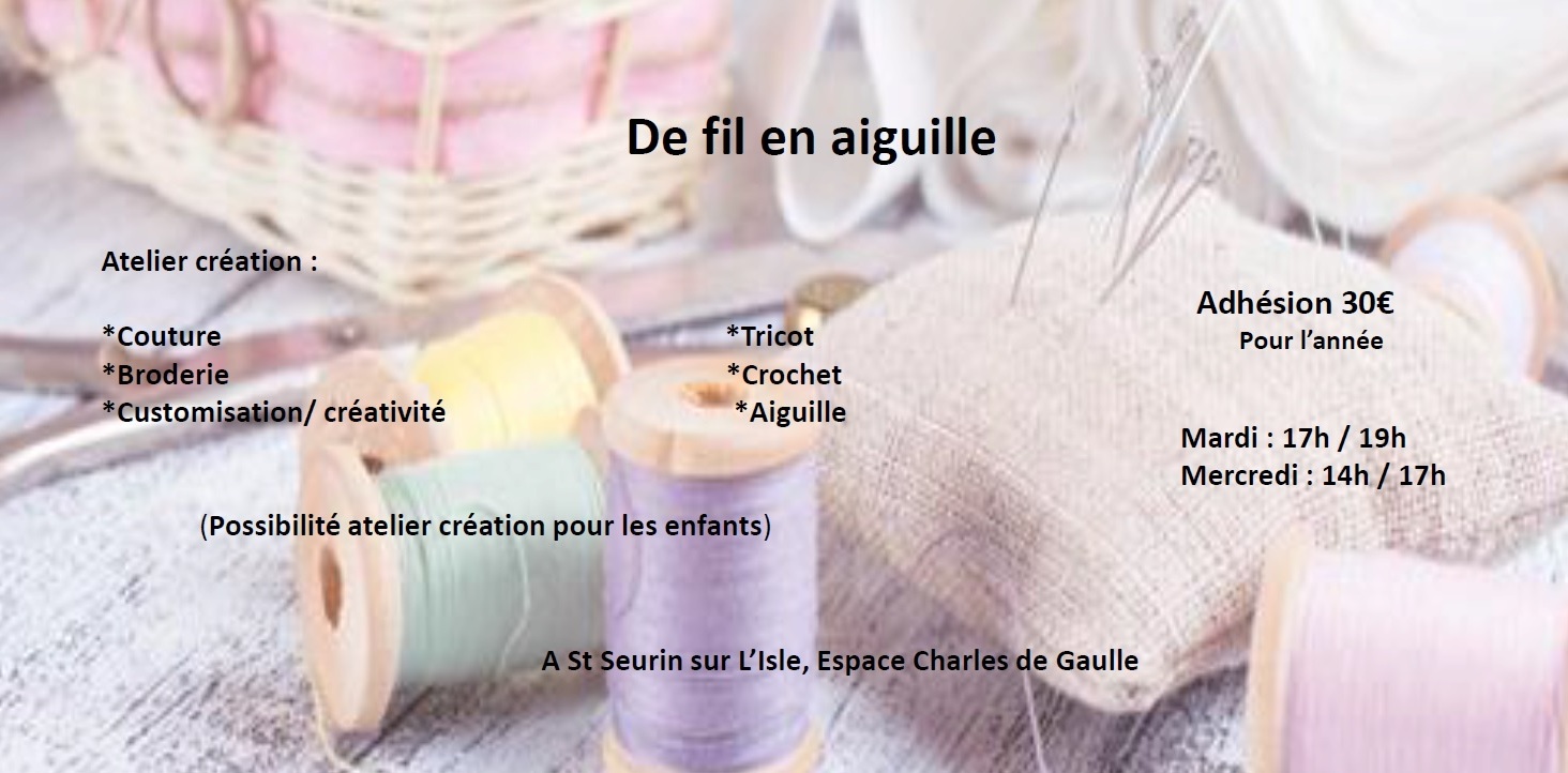 visuel de fil en aiguille