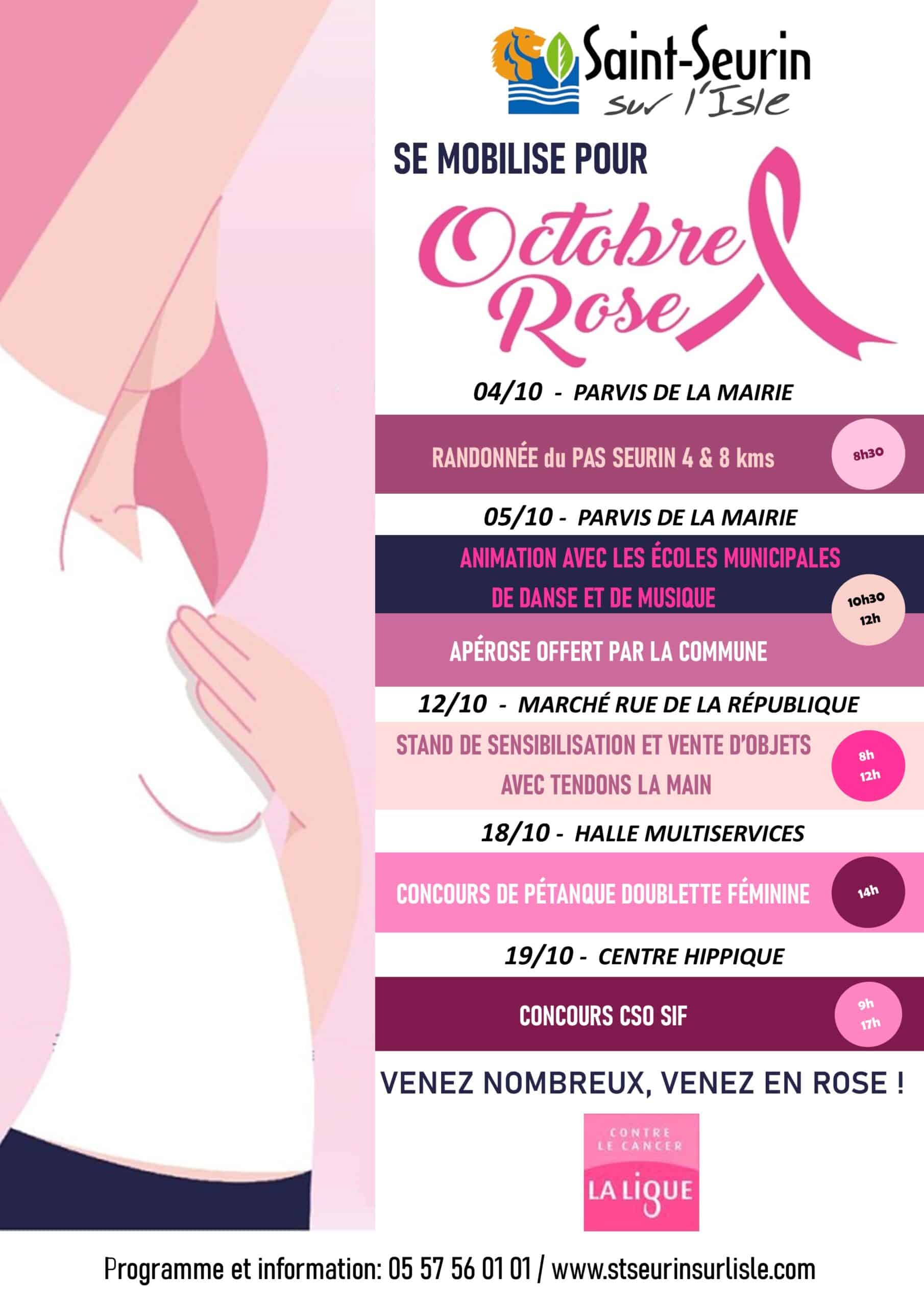 affiche octobre rose 2025
