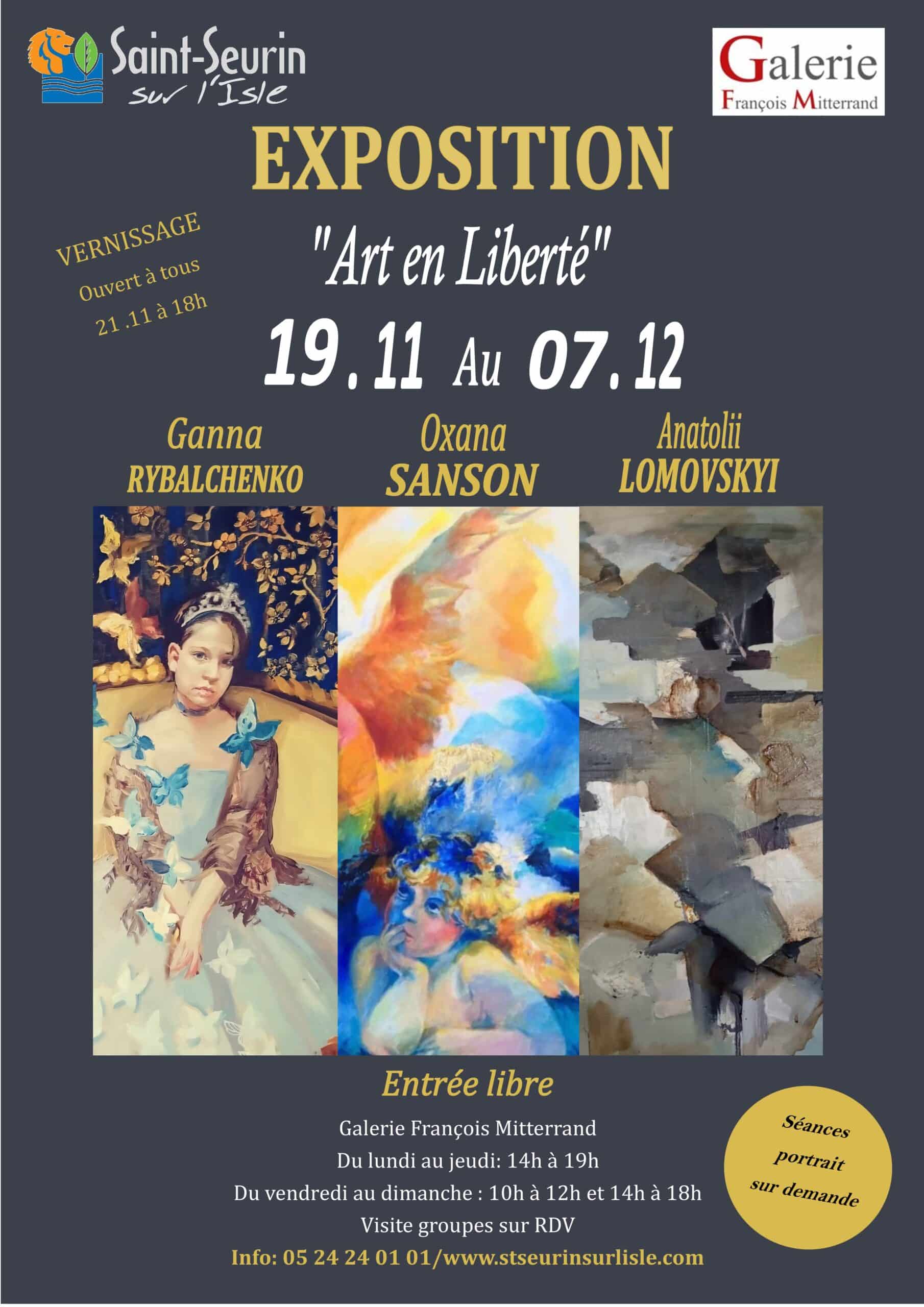 affiche exposition Oxana Sanson