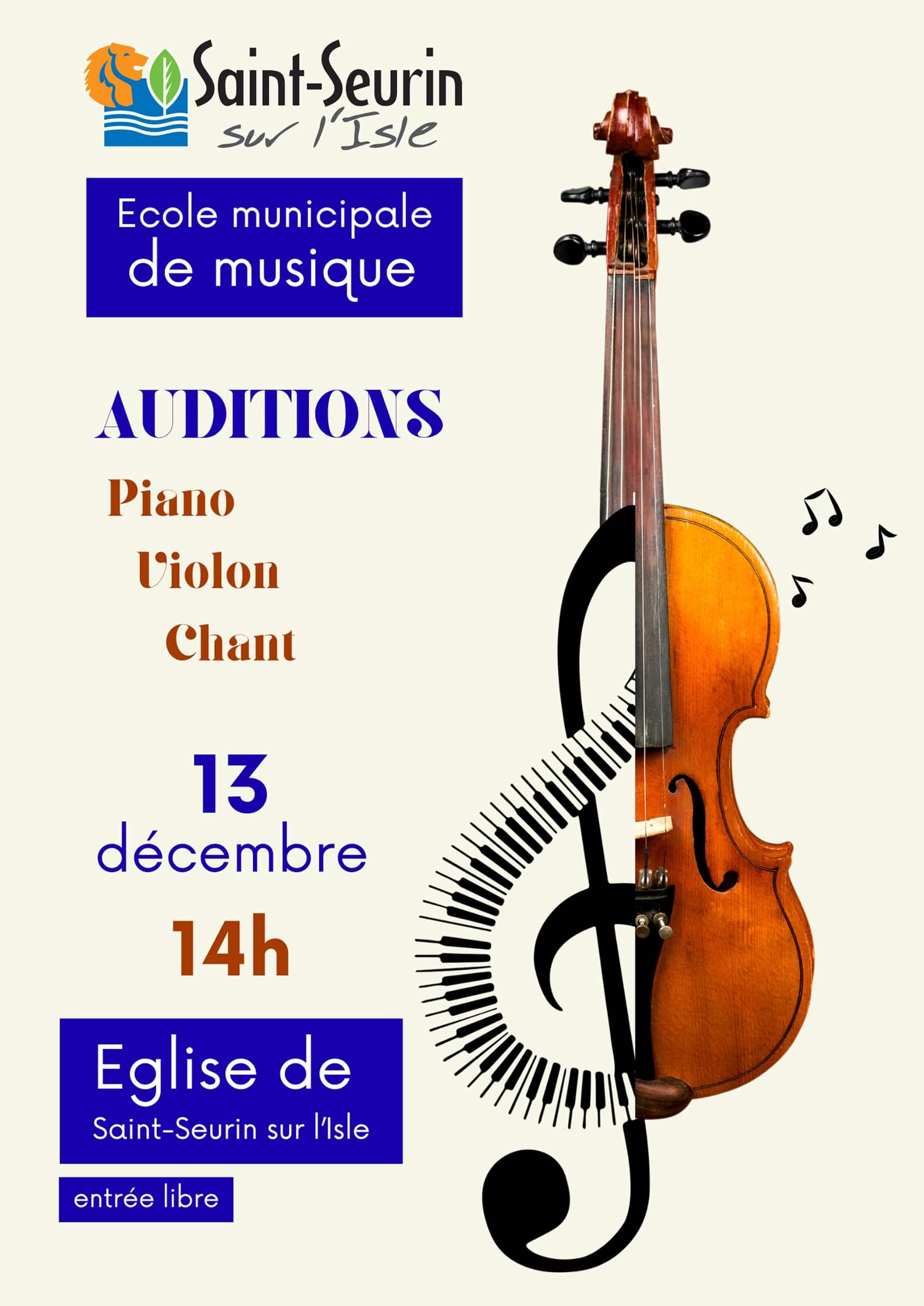 auditions décembre 2025