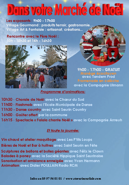 programme marché de noël