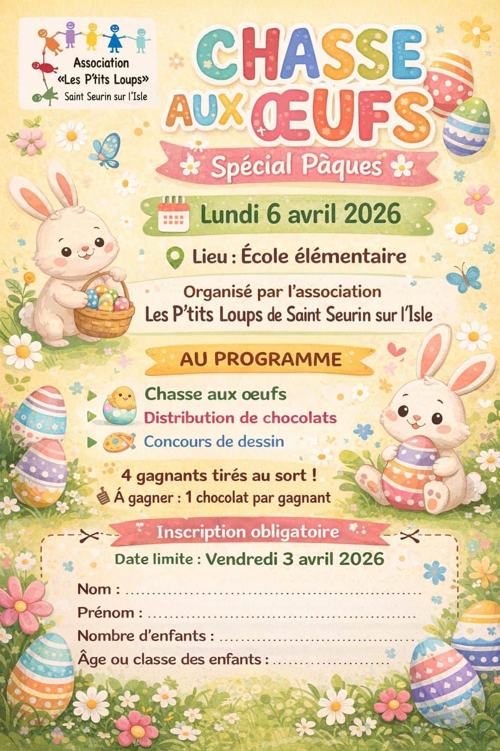 chasse aux oeufs 2026