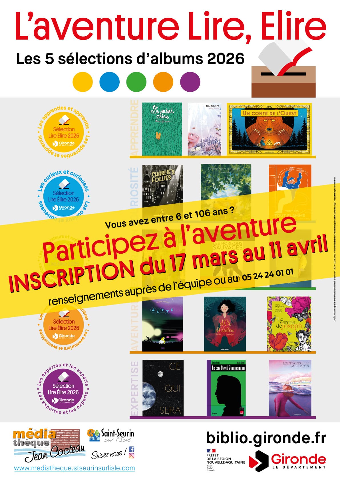 lire élire 2026 médiathèque