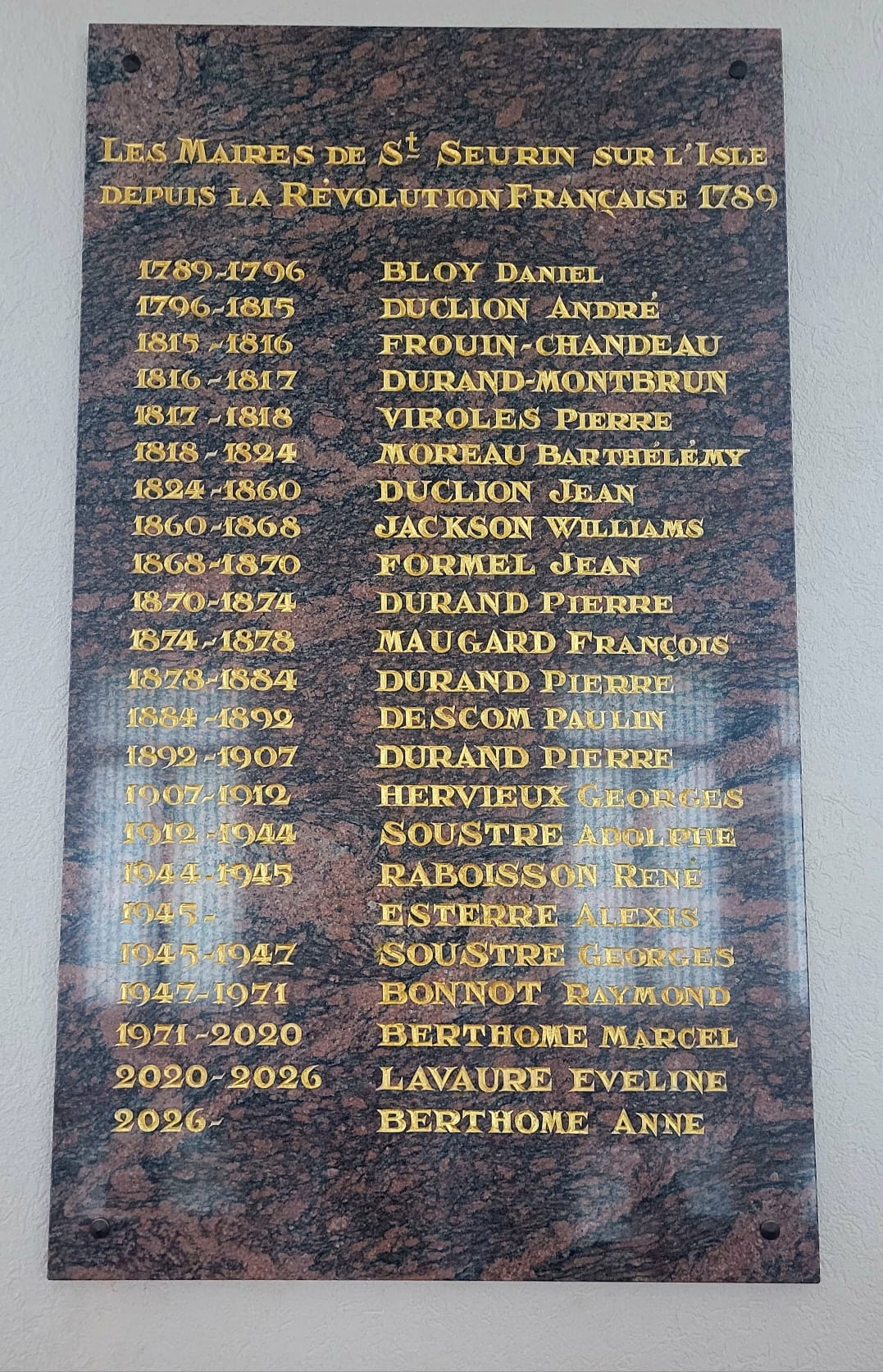 Plaque salle Conseil