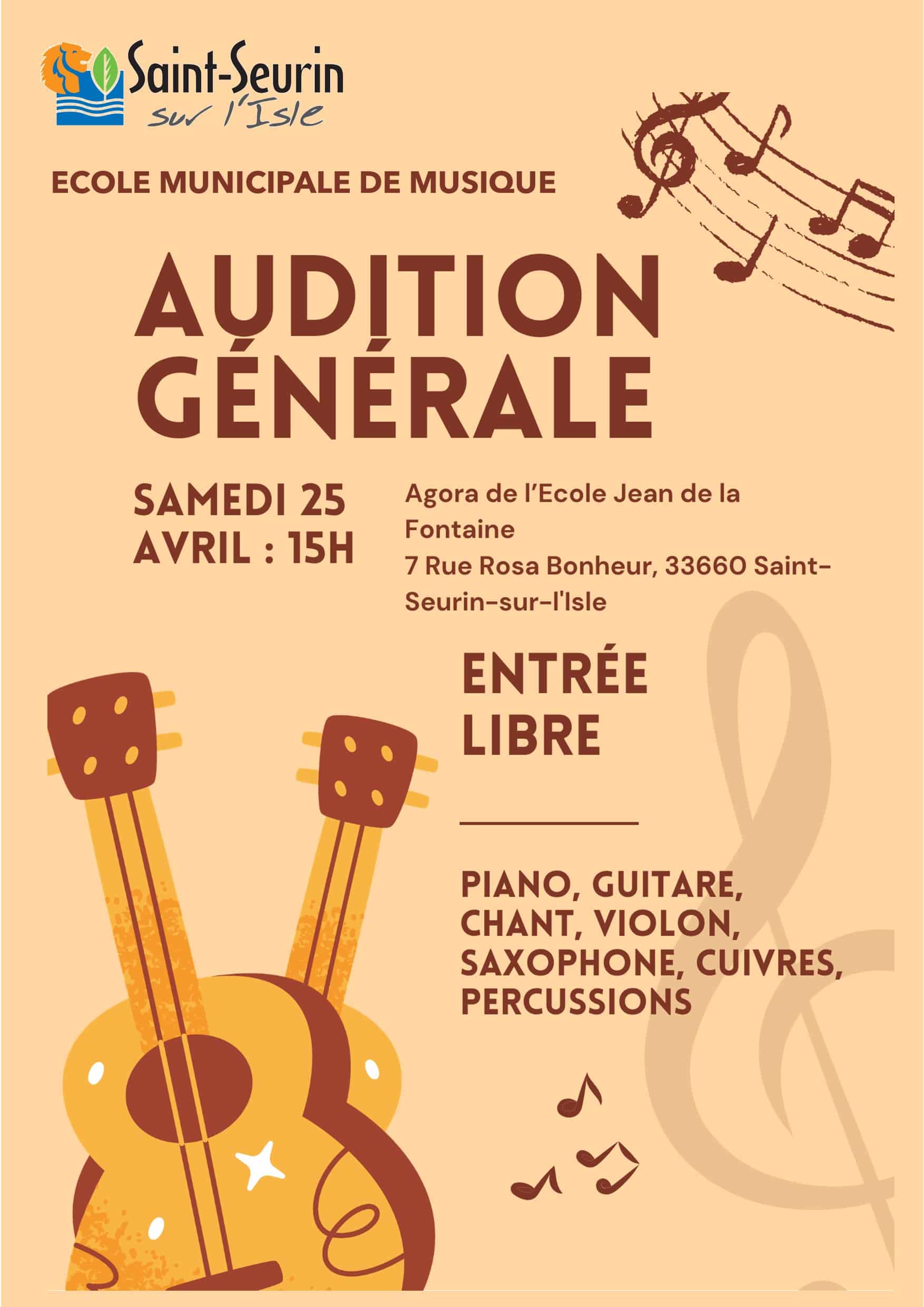 auditions générales 2026