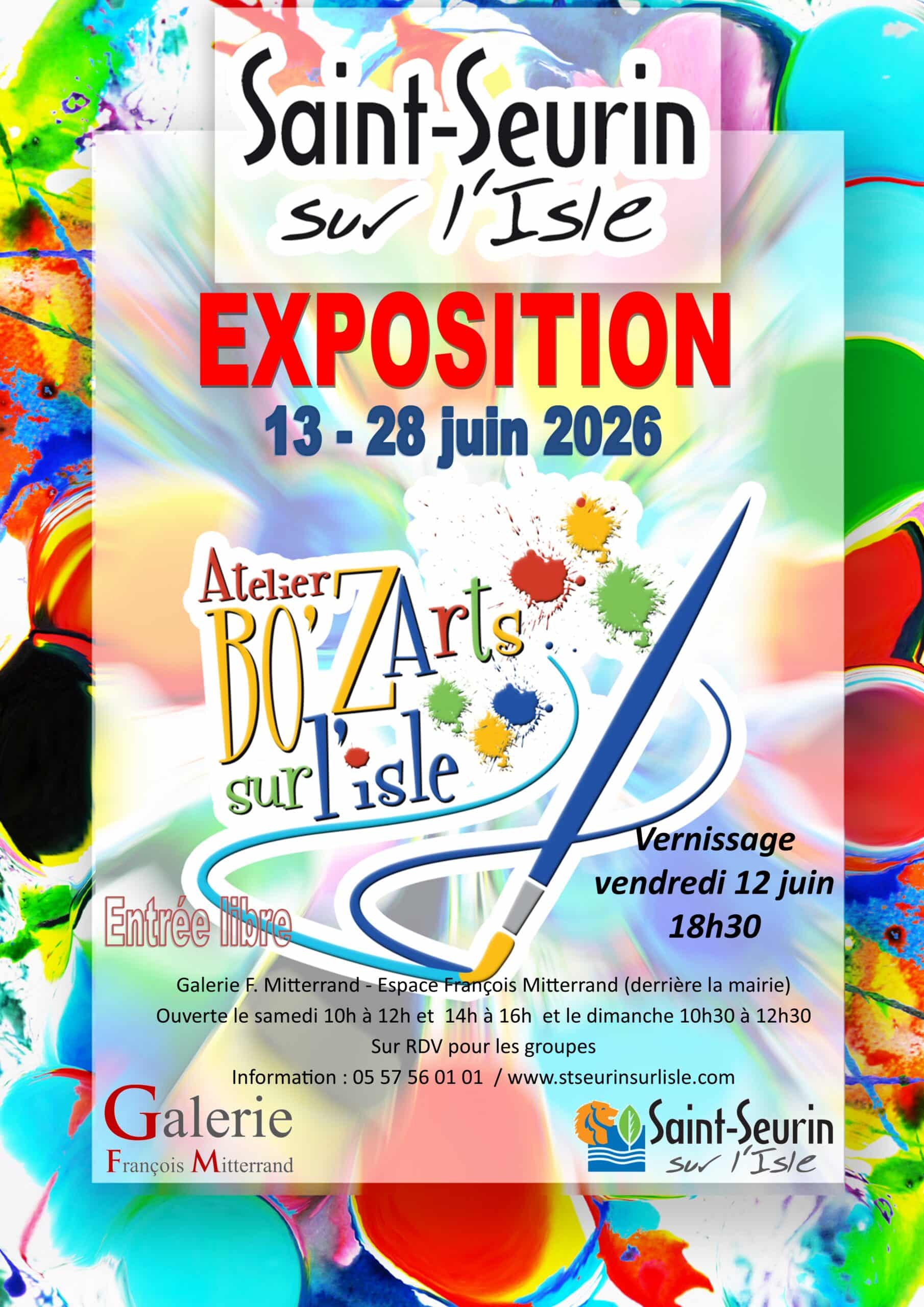 affiche expo bozart 2026