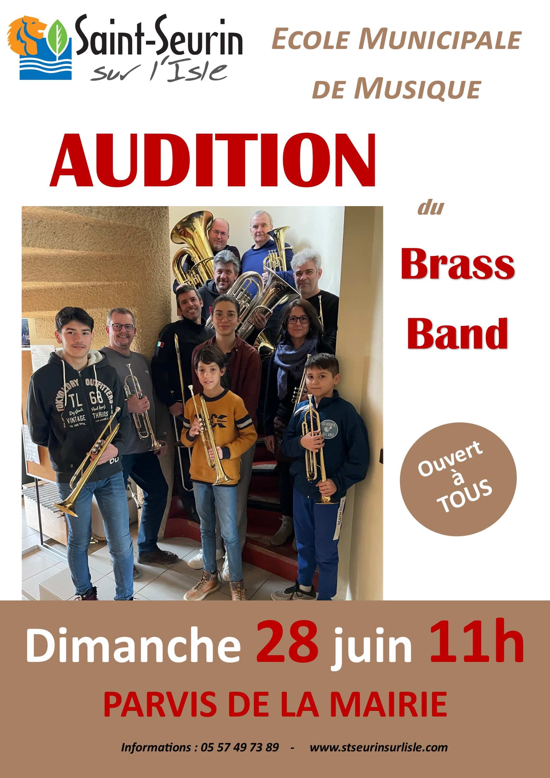 audition brass band marché 2026