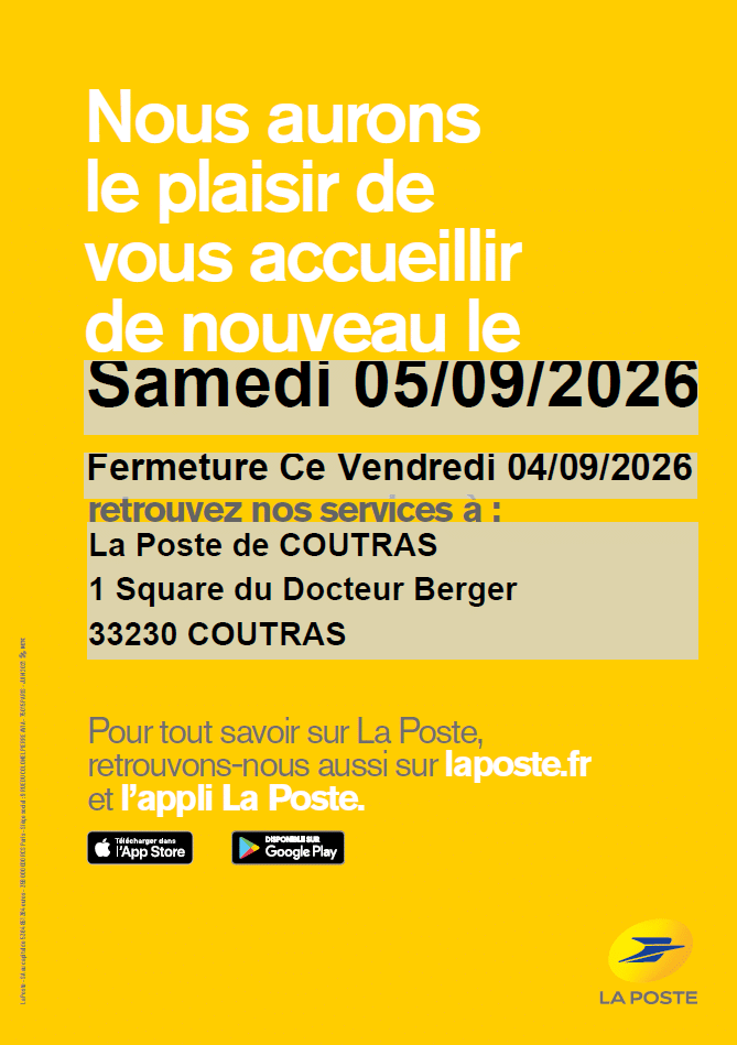 fermeture bureau de poste