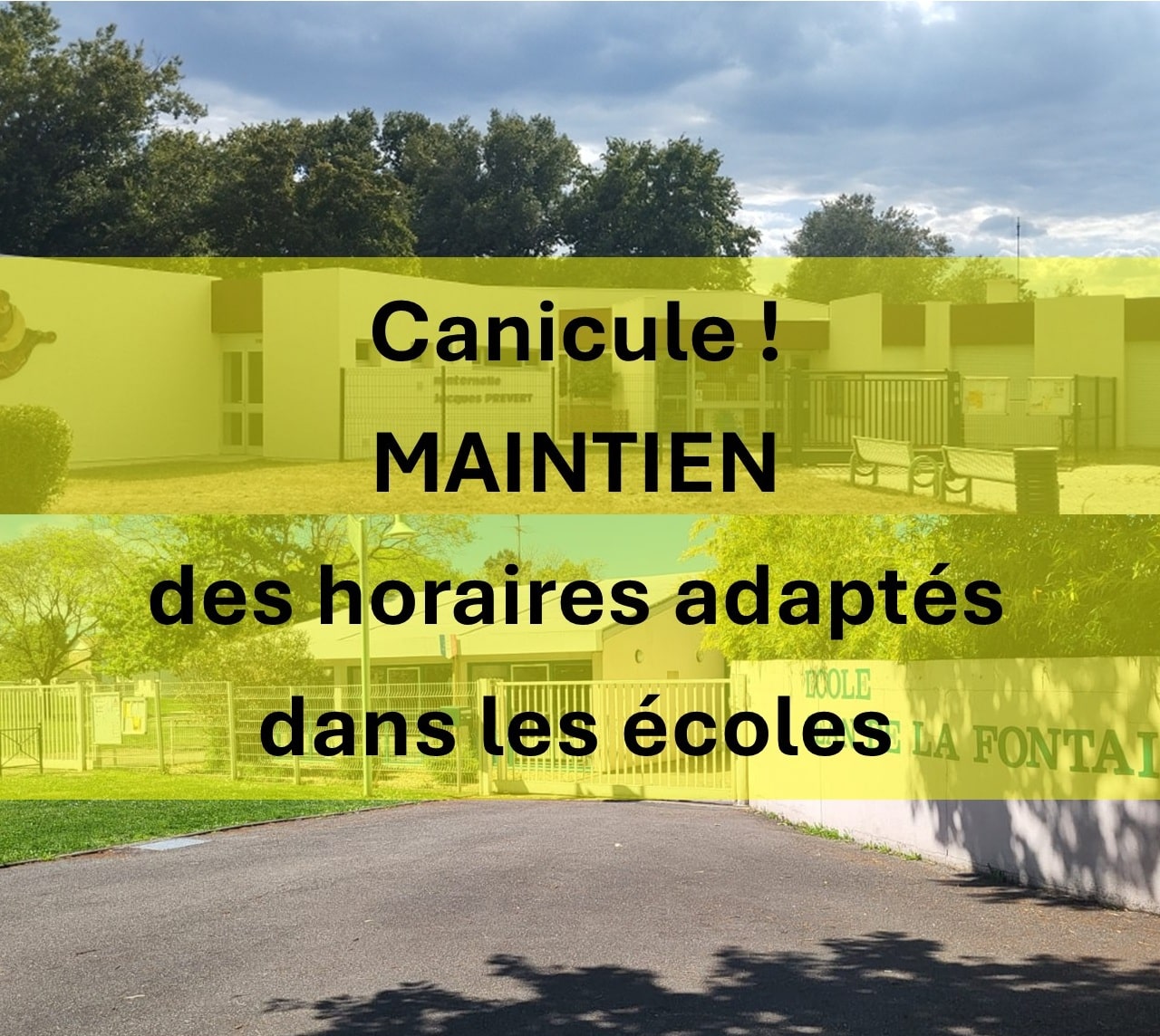horaires canicule écoles ck