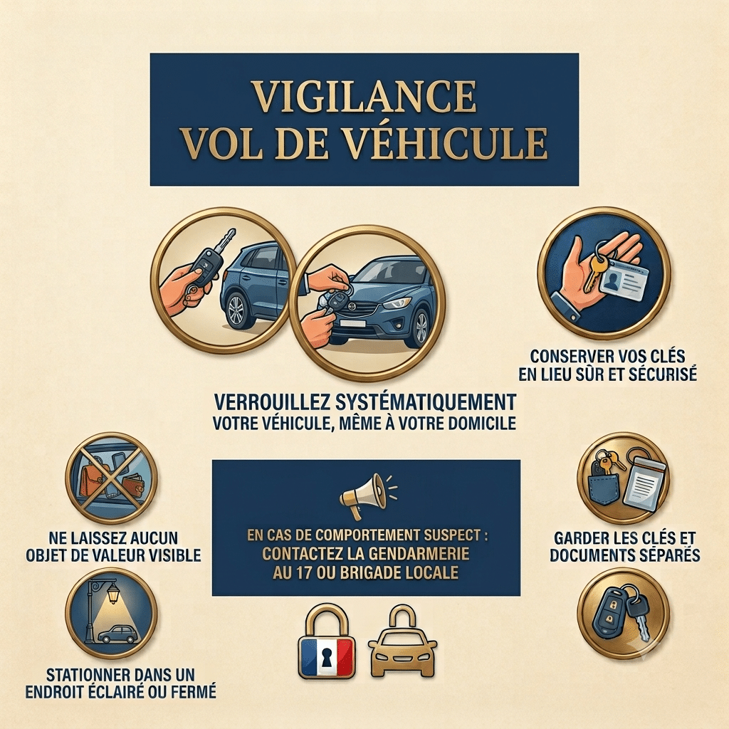 vigilance vol véhicule