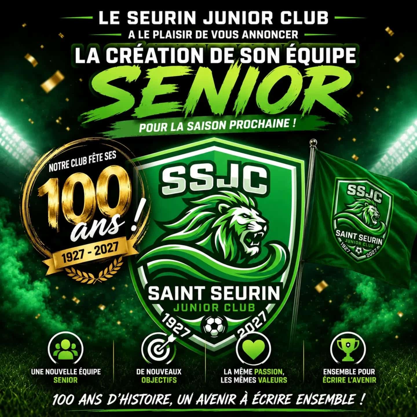 création équipe senior