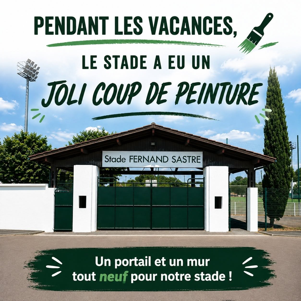 rénovation façade stade
