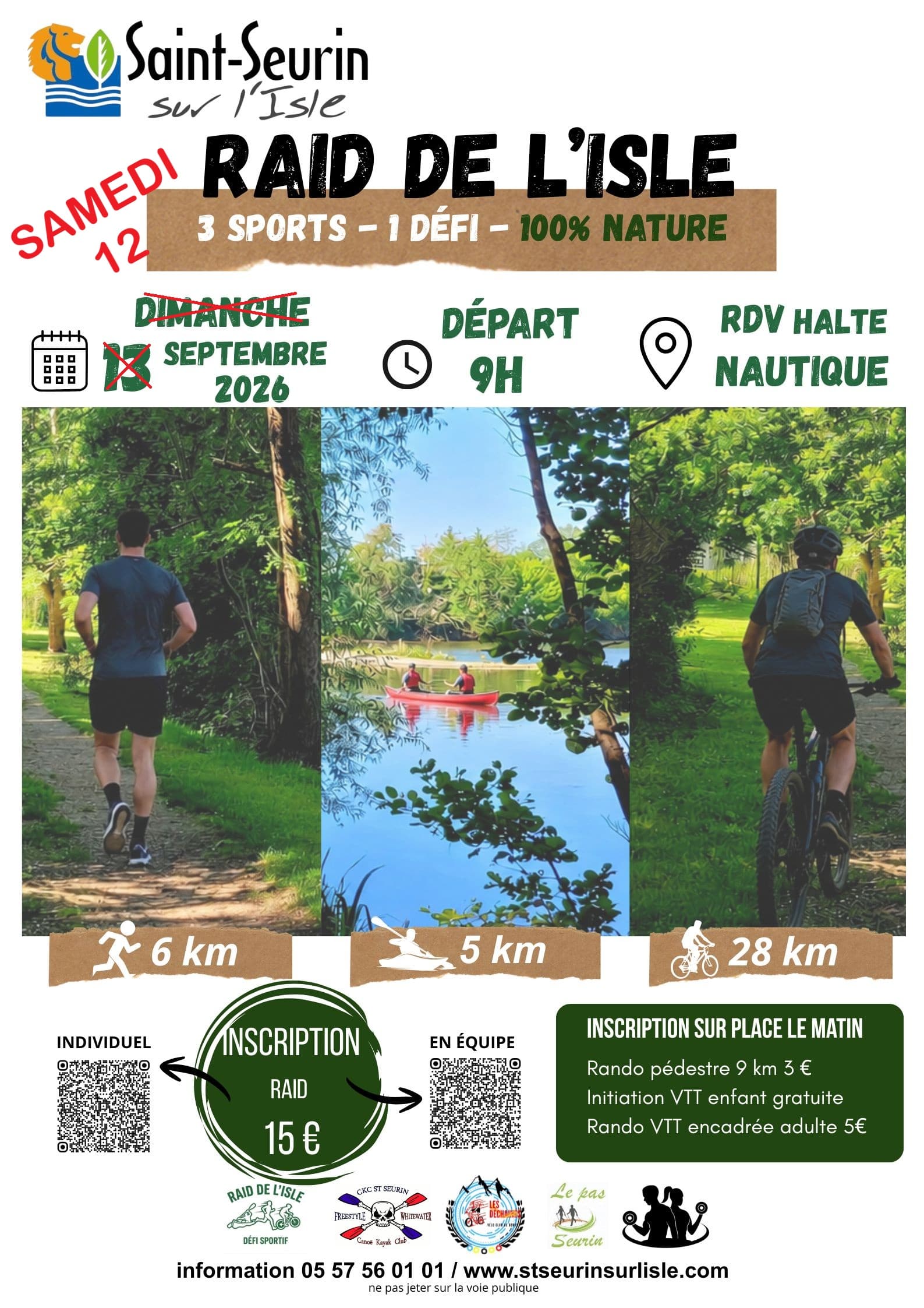 AFFICHE MODIFIÉE RAID DE L'ISLE 2026