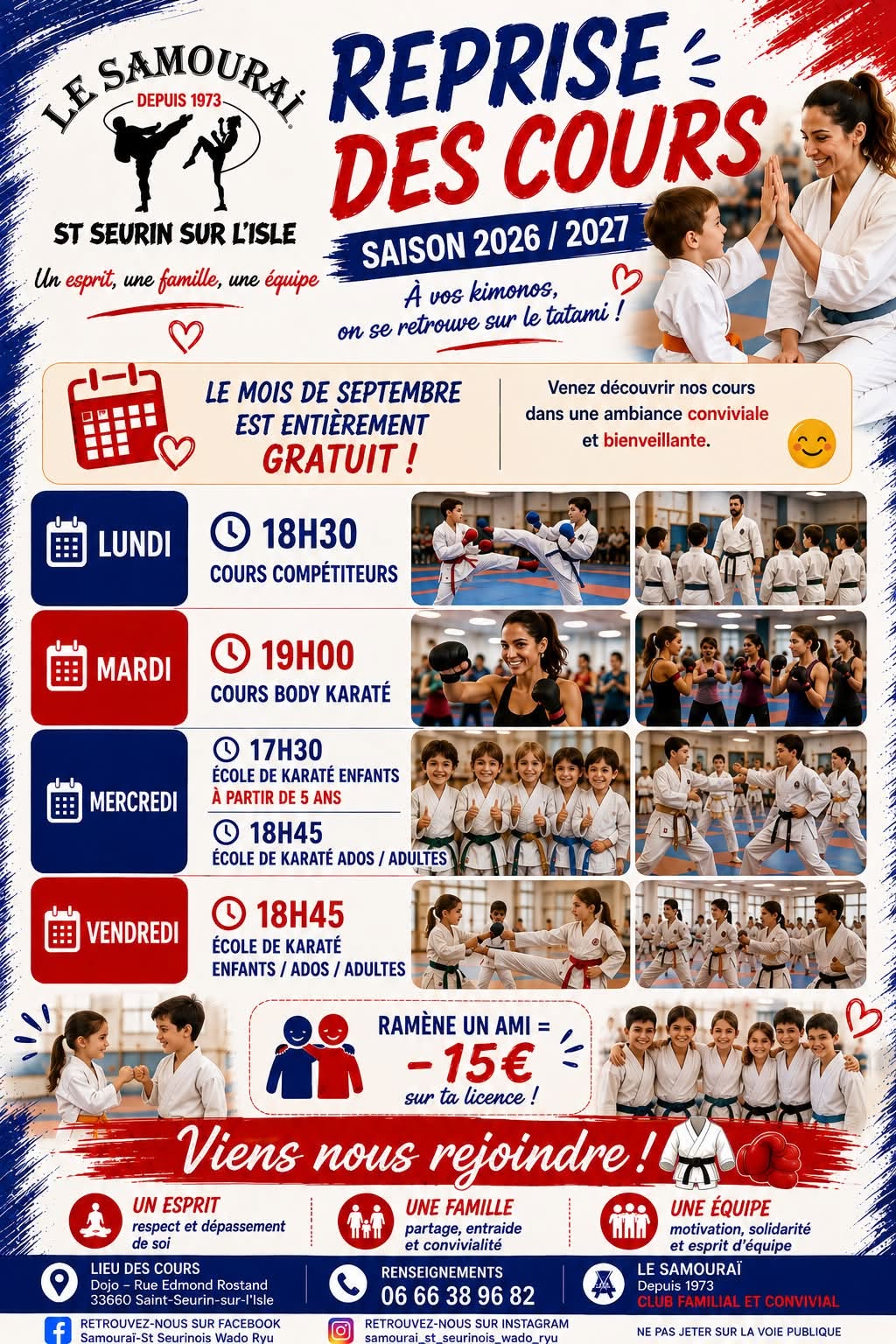 rentrée karaté 2026