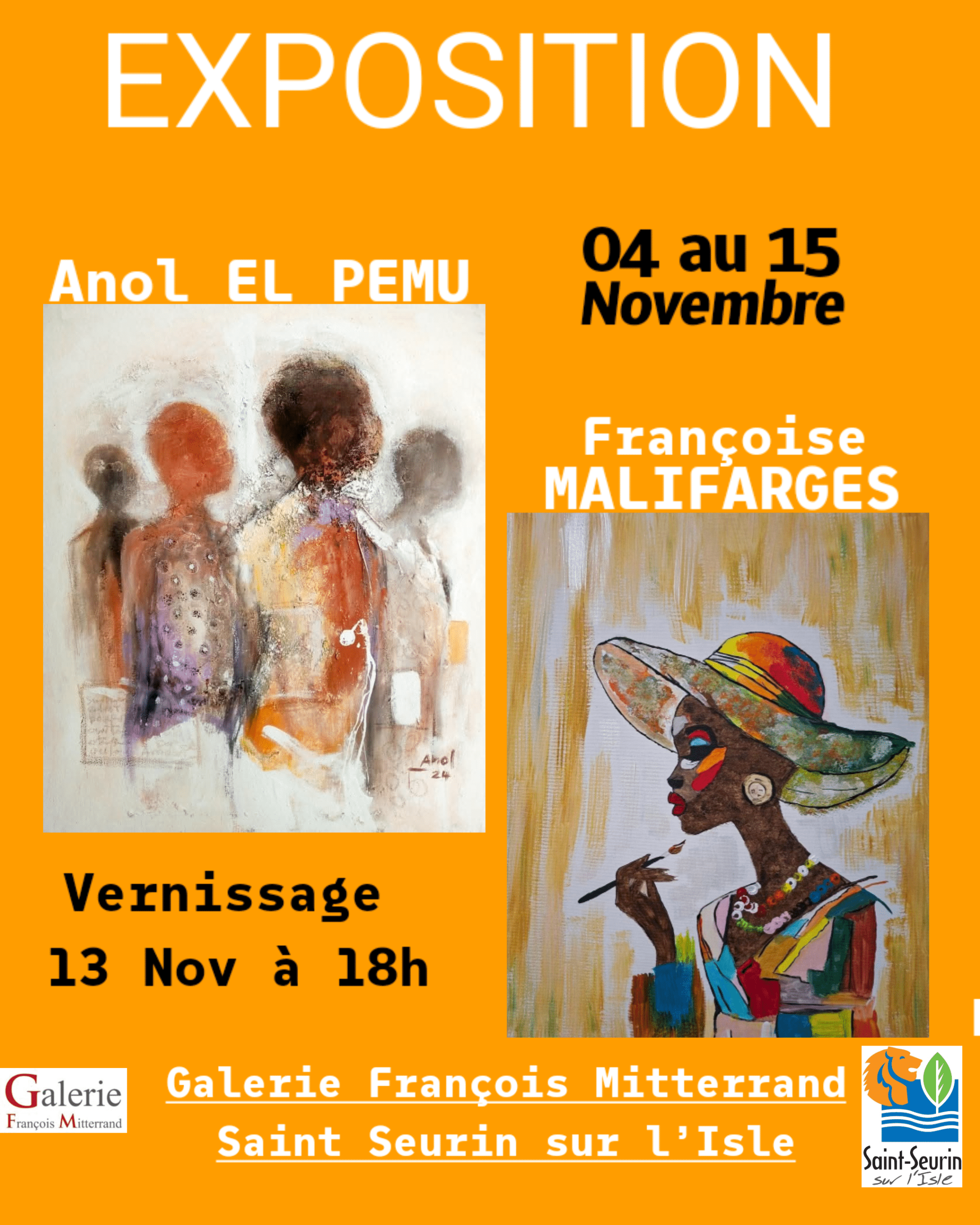 affiche expo st seurin sur l'isle